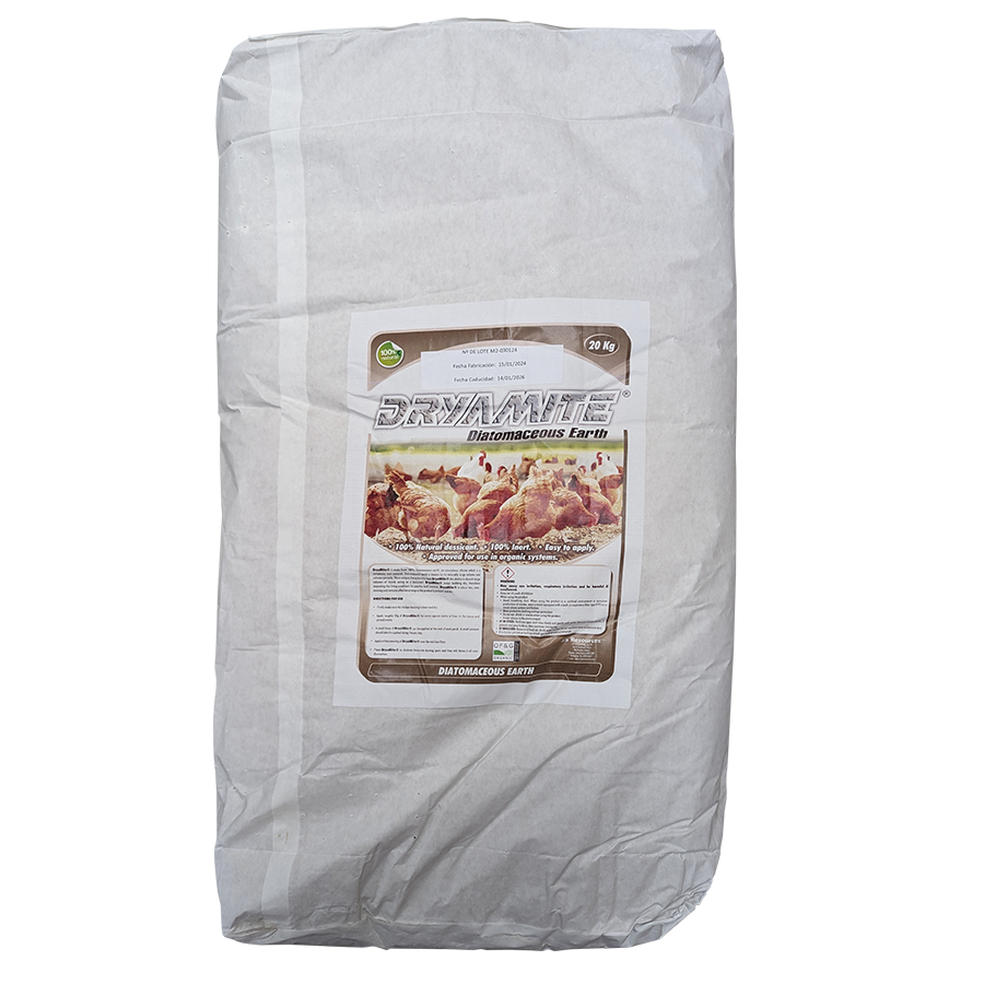 dryamite-new Bag of DryaMite 100% Diatomaceous Earth 20kg
