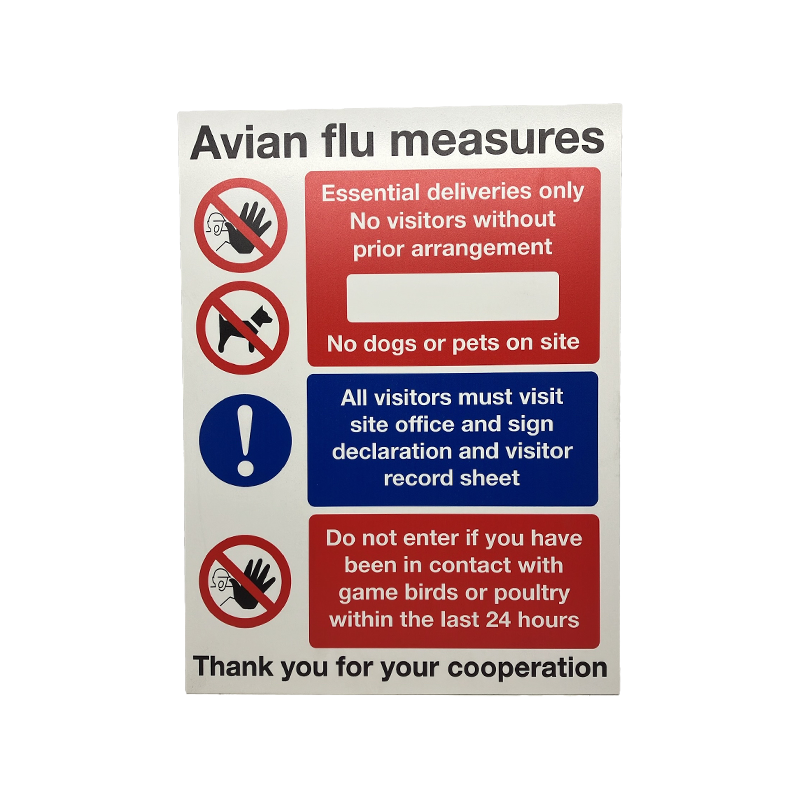 Avian Influenza Measures Signage